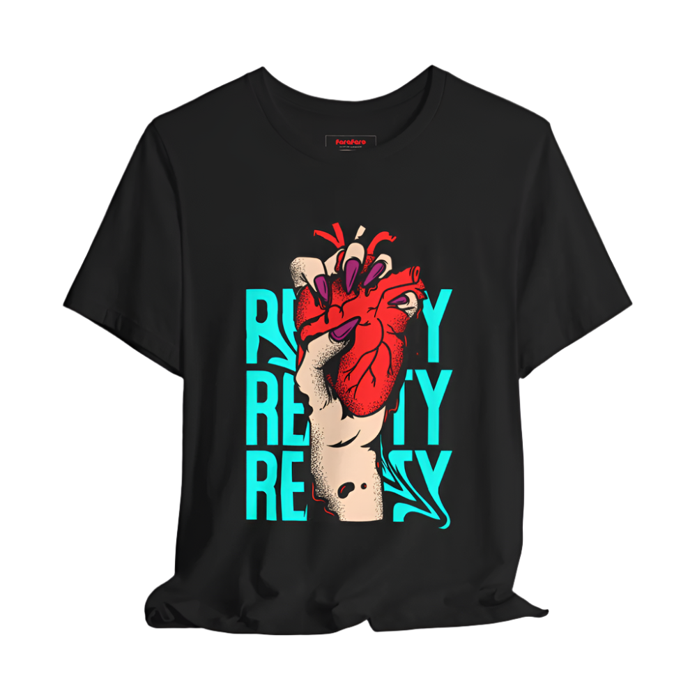 Unisex Reality Heart Regular T-Shirt