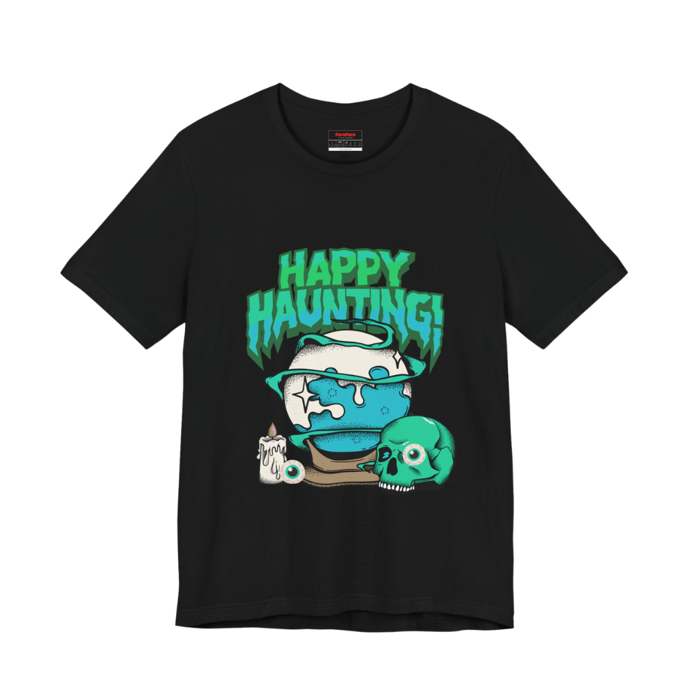 Unisex Happy Haunting Regular T-Shirt