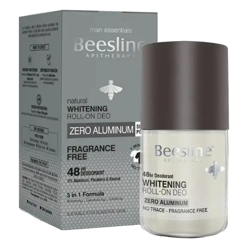 Beesline Whitening Roll-On Deo Zero Aluminum (48 Hr Protection)