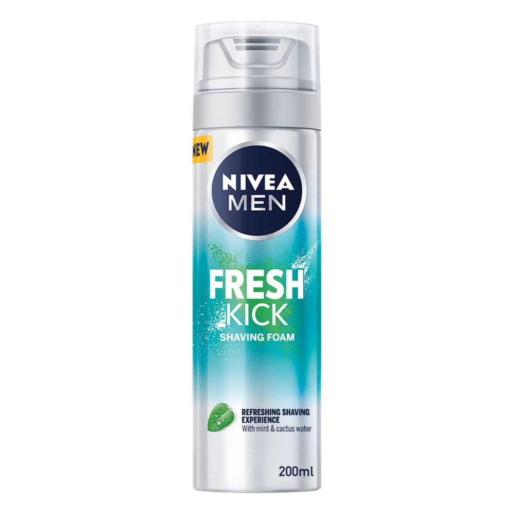 NIVEA MEN Shaving Foam, Fresh & Cool Mint Extracts, 200ml