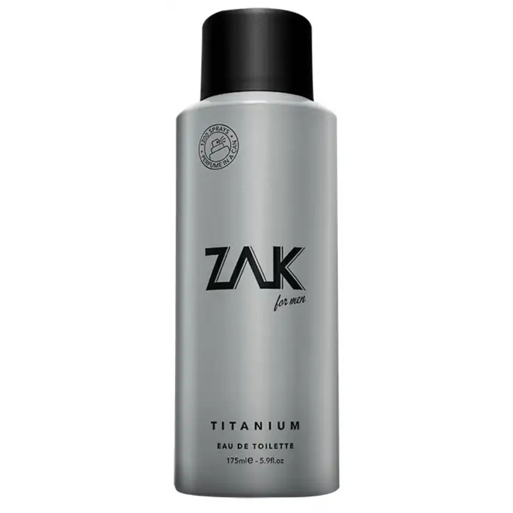 ZAK TITANIUM BODY SPRAY FOR MEN, 175ML